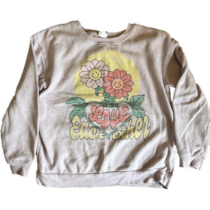 Love Each Other children’s sweatshirt size 14/16, great shape